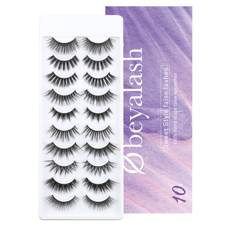 Wholesale Silk Lashes 10 pairs Kit with Private Label LM